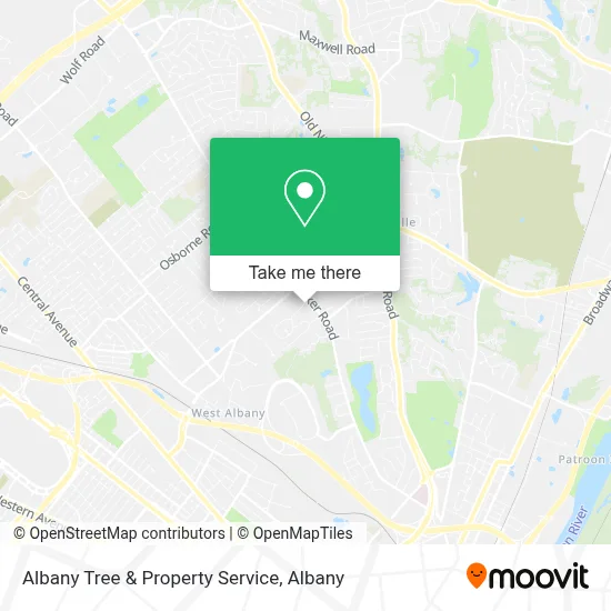 Albany Tree & Property Service map
