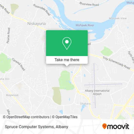 Spruce Computer Systems map