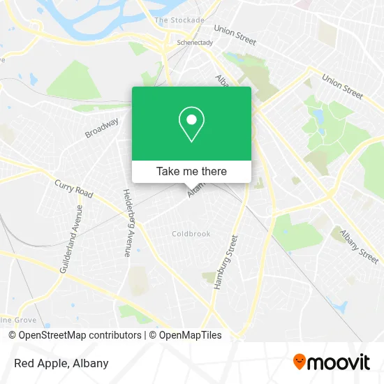 Red Apple map