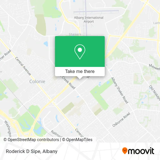 Roderick D Sipe map