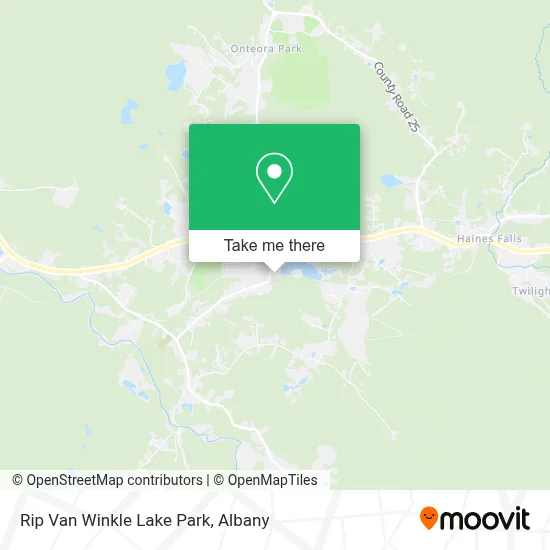 Rip Van Winkle Lake Park map