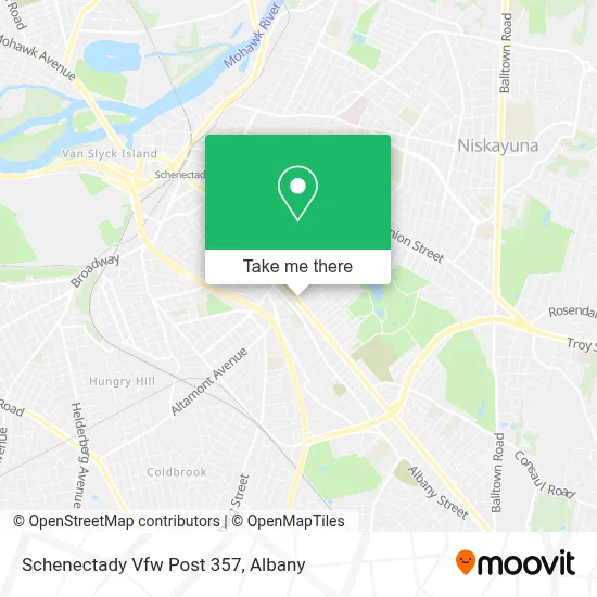 Schenectady Vfw Post 357 map