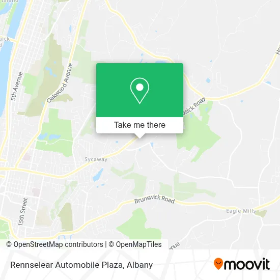 Rennselear Automobile Plaza map