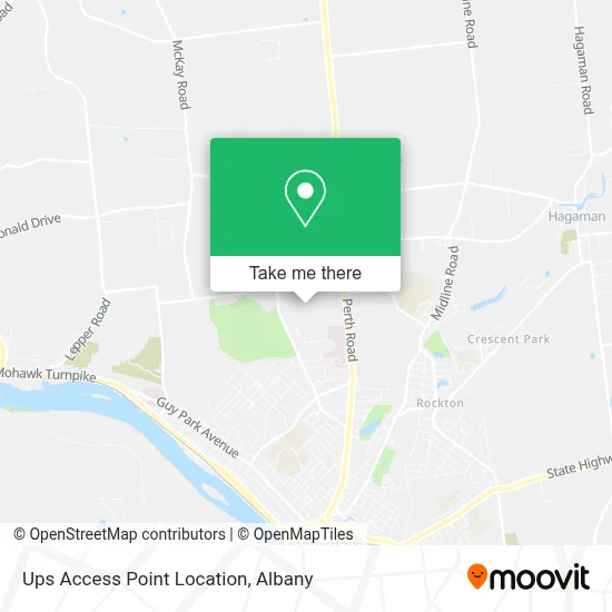 Ups Access Point Location map