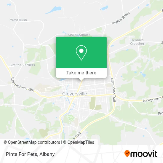 Pints For Pets map