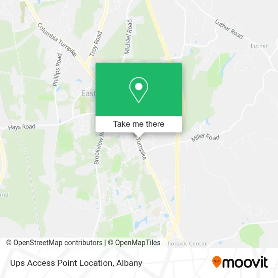 Ups Access Point Location map