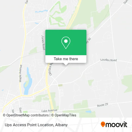 Ups Access Point Location map