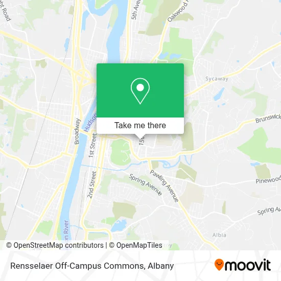 Rensselaer Off-Campus Commons map