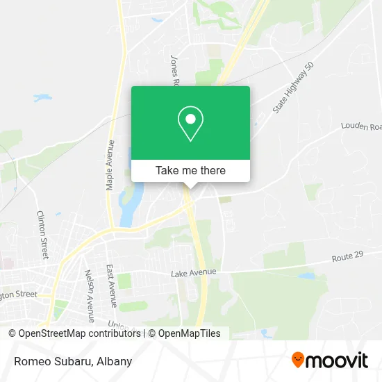 Romeo Subaru map