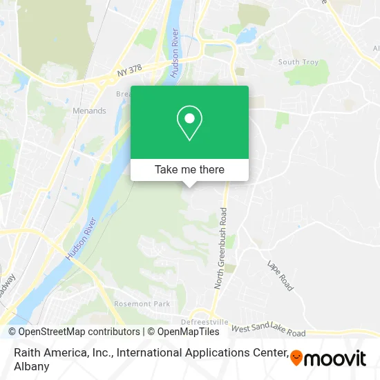 Raith America, Inc., International Applications Center map