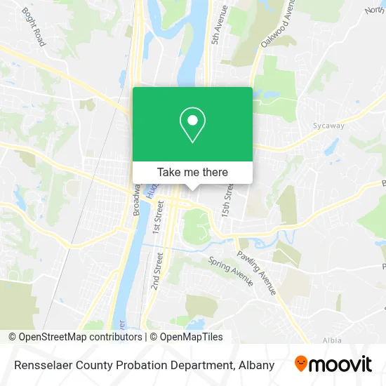 Rensselaer County Probation Department map