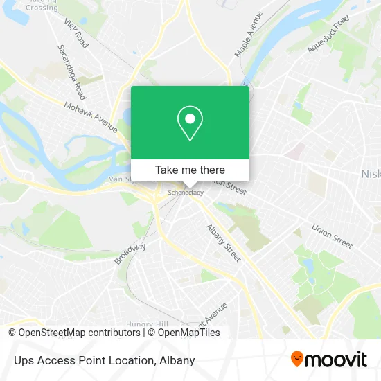 Ups Access Point Location map