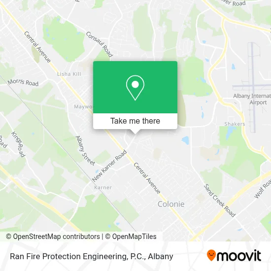Mapa de Ran Fire Protection Engineering, P.C.