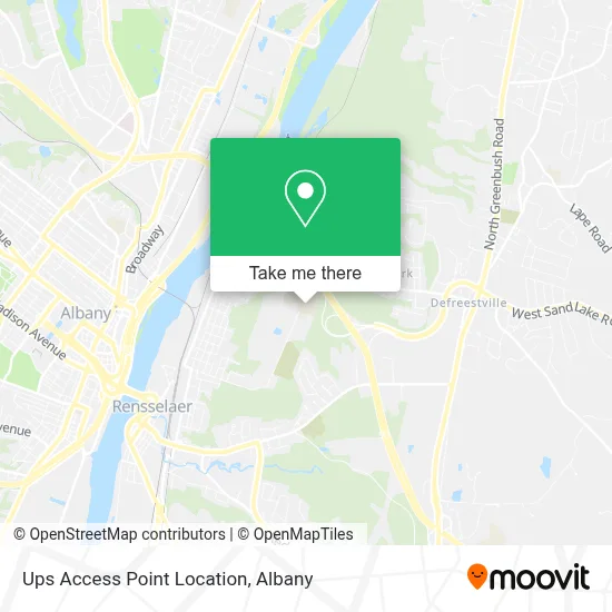 Ups Access Point Location map