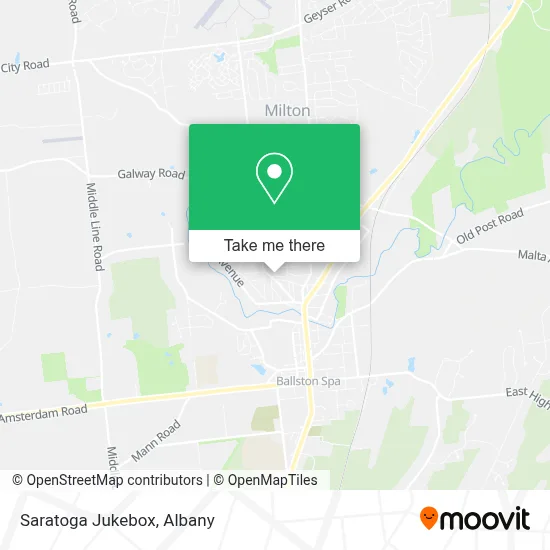 Saratoga Jukebox map