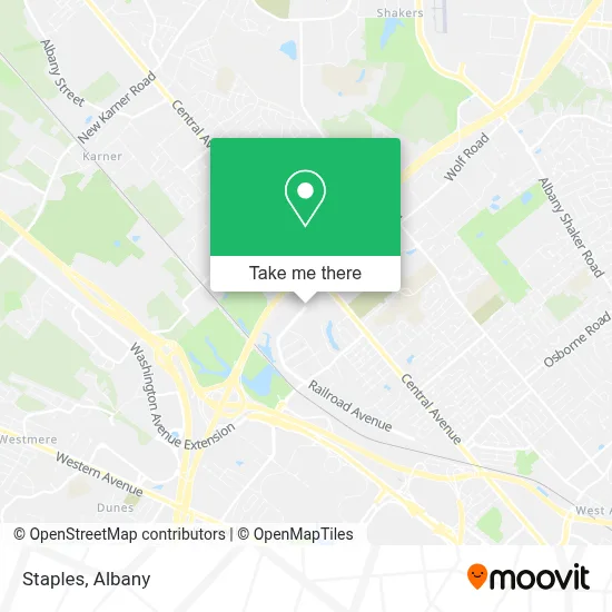 Staples map