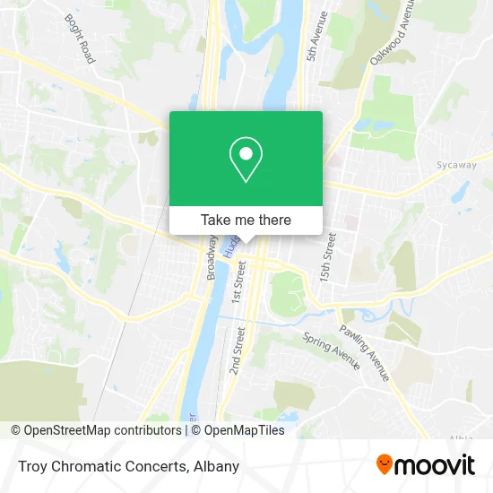 Troy Chromatic Concerts map