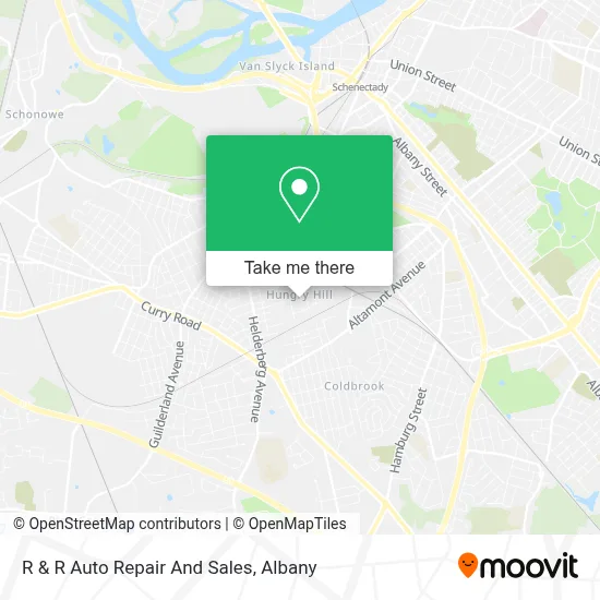 R & R Auto Repair And Sales map