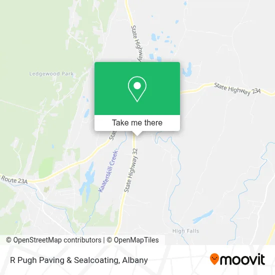 R Pugh Paving & Sealcoating map