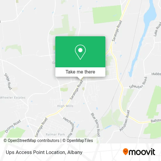Ups Access Point Location map