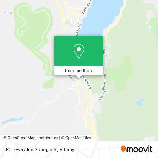 Rodeway Inn Springhills map