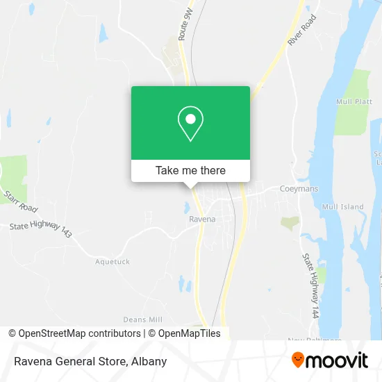Ravena General Store map