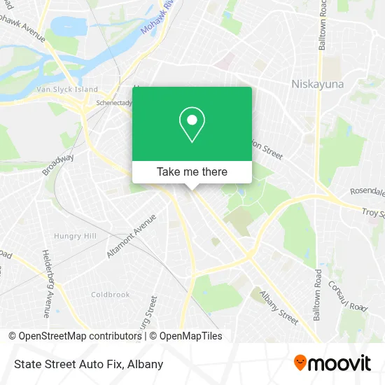 State Street Auto Fix map