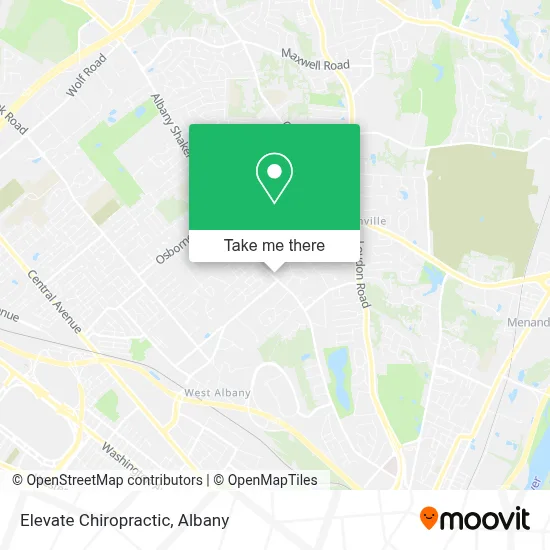 Elevate Chiropractic map