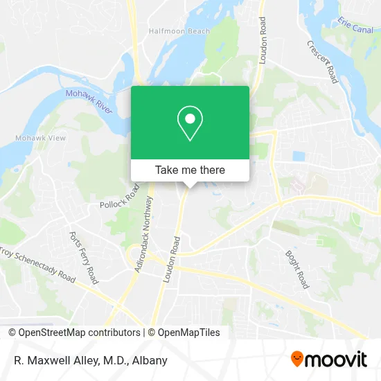R. Maxwell Alley, M.D. map