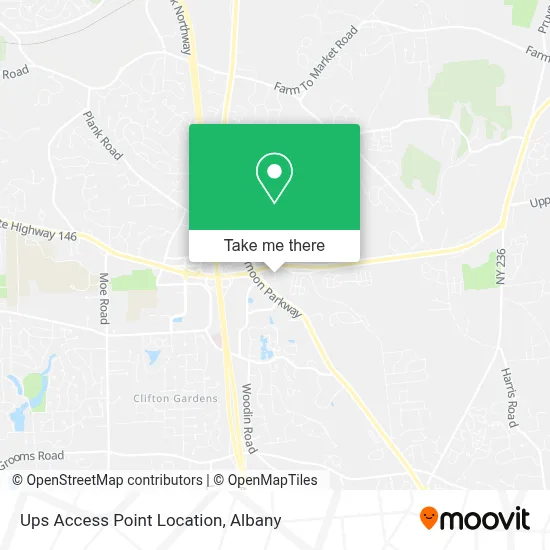 Ups Access Point Location map