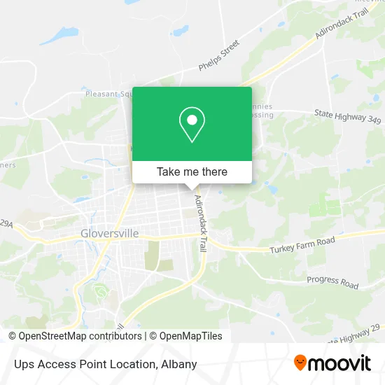 Ups Access Point Location map