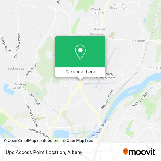 Ups Access Point Location map