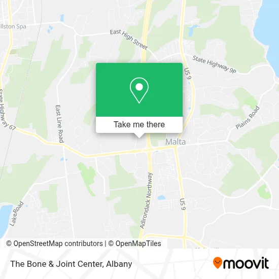 The Bone & Joint Center map