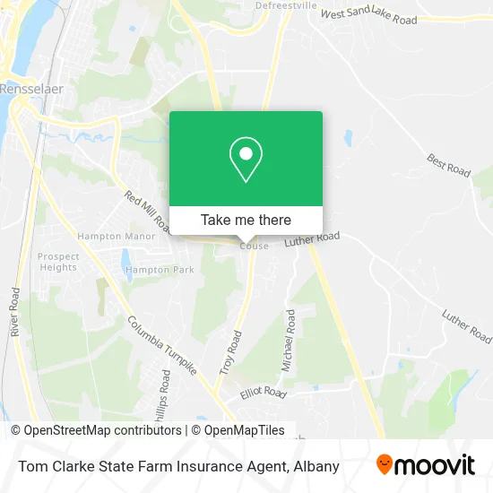 Tom Clarke State Farm Insurance Agent map
