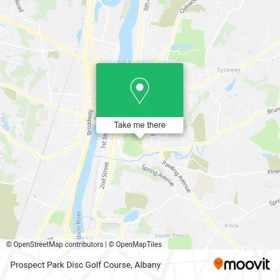 Prospect Park Disc Golf Course map