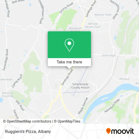 Ruggiero's Pizza map
