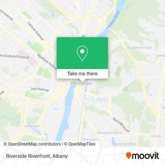 Mapa de Riverside Riverfront