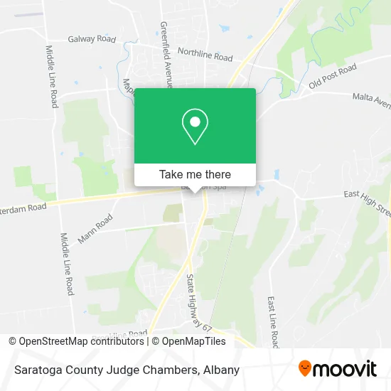 Saratoga County Judge Chambers map