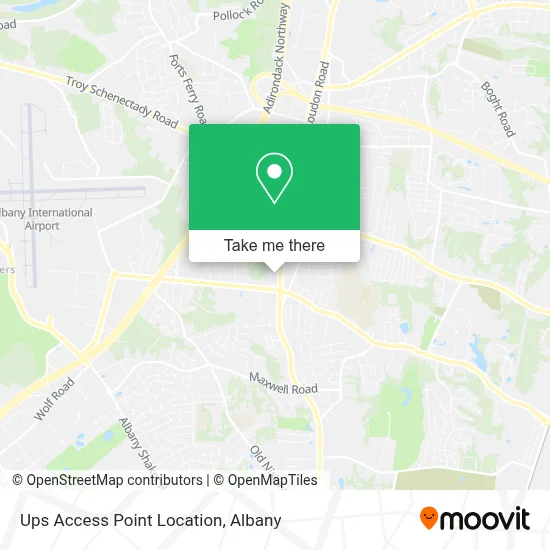 Ups Access Point Location map