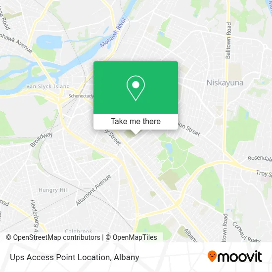 Ups Access Point Location map