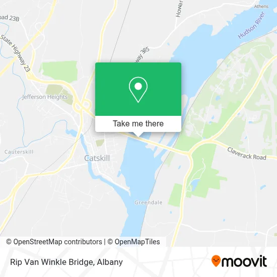 Rip Van Winkle Bridge map