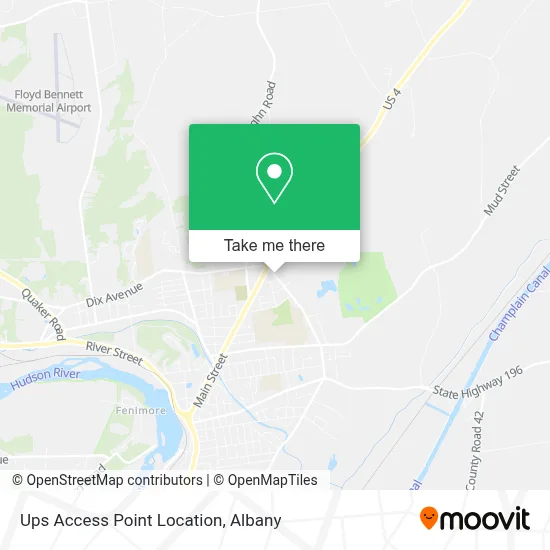 Ups Access Point Location map