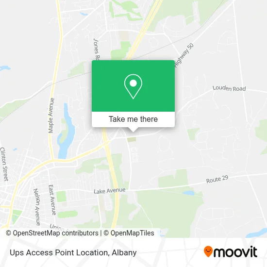 Ups Access Point Location map