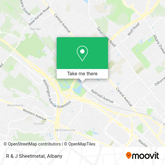 R & J Sheetmetal map