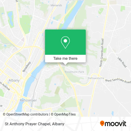 St Anthony Prayer Chapel map