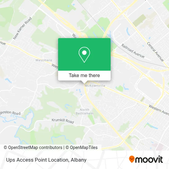 Ups Access Point Location map