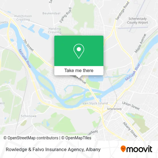 Rowledge & Falvo Insurance Agency map