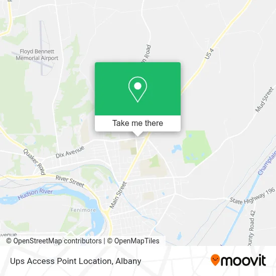 Ups Access Point Location map