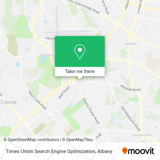Times Union Search Engine Optimization map