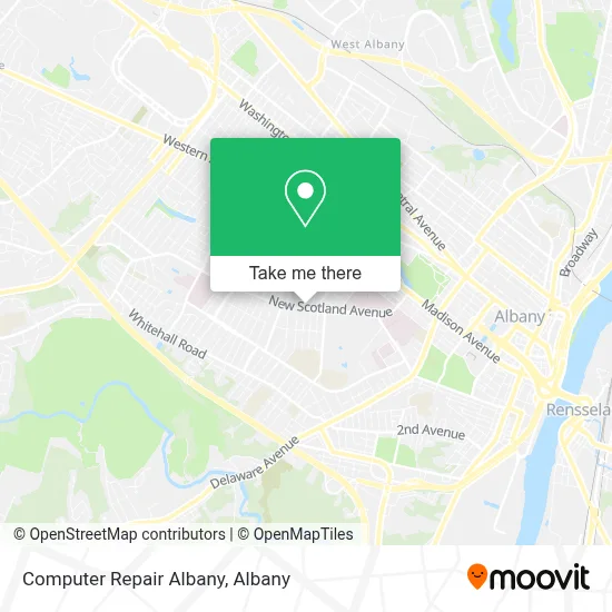 Computer Repair Albany map